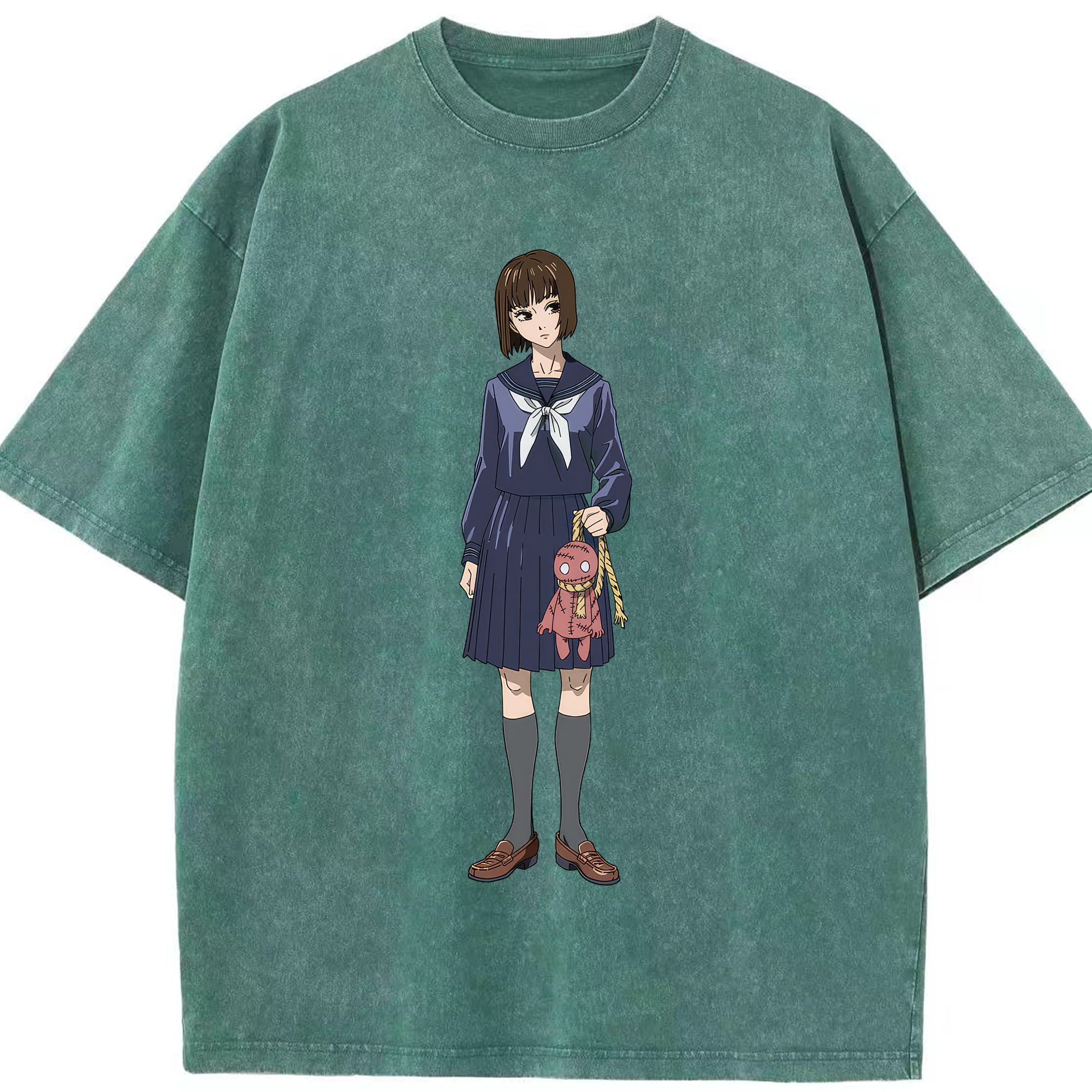 （画像用） 呪術廻戦 Jujutsu Kaisen 綿100% ヴィンテージ風 半袖Tシャツ（フロントプリント）